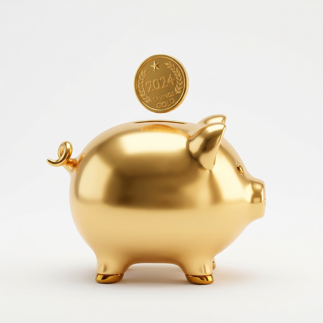 Gold Piggy Bank — Save with CMB Gold